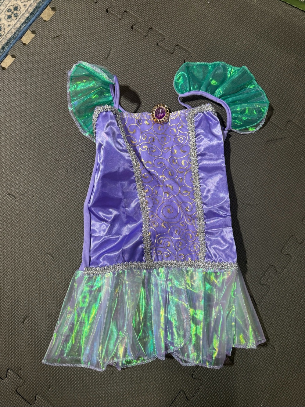 Amazon Purple and Green Shimmer Mermaid Costume age 3-8